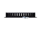 Pulsar Cable Organizer 12 hole metal model: PCO-1MH12-HB